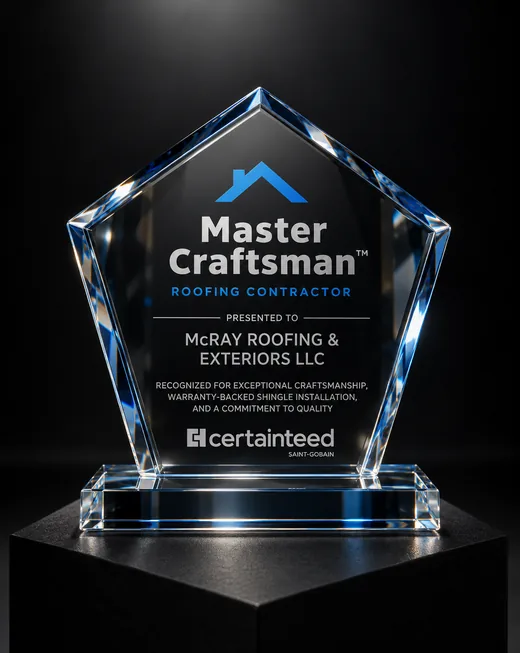 CertainTeed Master Craftsman award presented to McRay Roofing & Exteriors