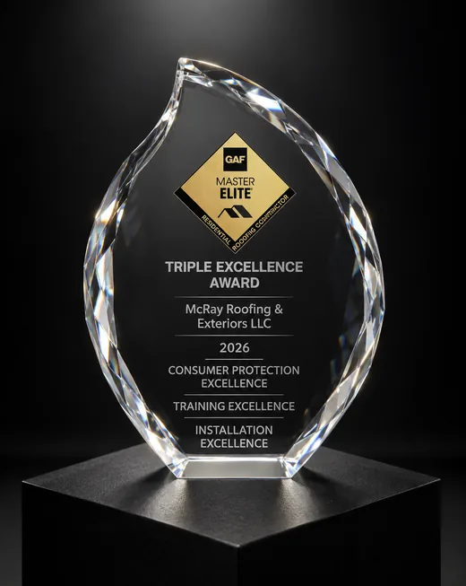GAF Master Elite award presented to McRay Roofing & Exteriors